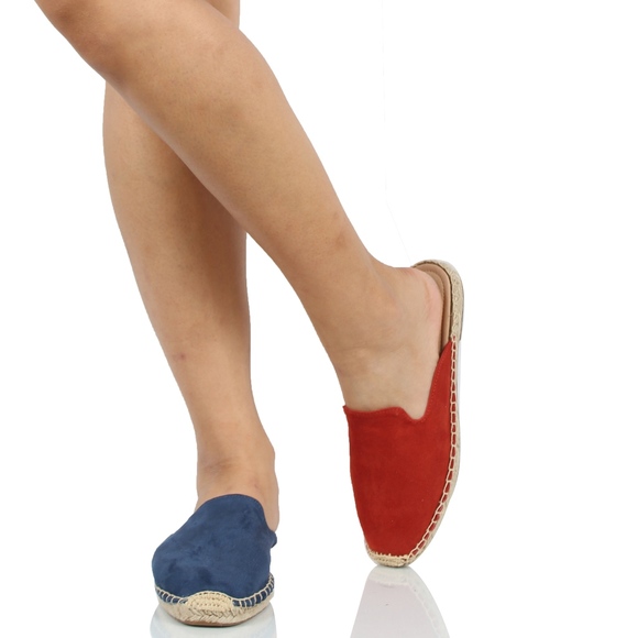 Dark Amber Crochet Stitching Slip On Flat Sandal - Picture 5 of 5